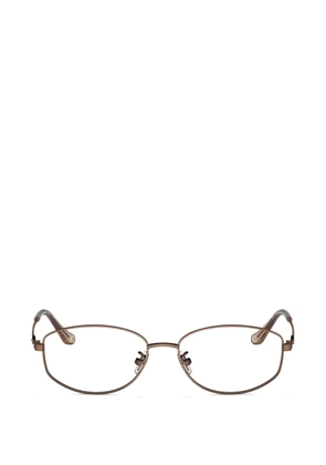 Coach titanium geometric-frame glasses - Brown