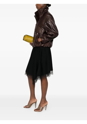 Nour Hammour Roland leather jacket - Brown