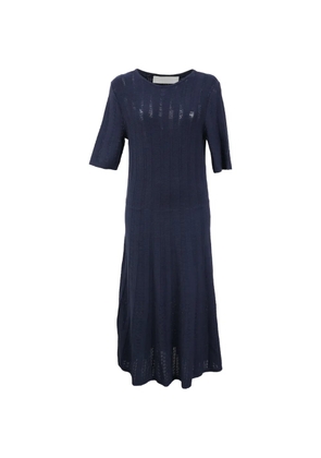 BOSS eyelet crew neck dress - Blue