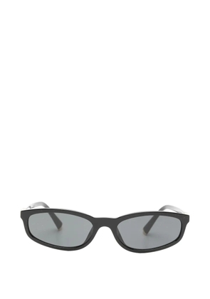 Miu Miu Pre-Owned logo-detail sunglasses - Black