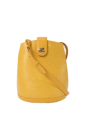 Louis Vuitton Pre-Owned Cluny leather shoulder bag - Yellow