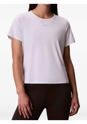 Calvin Klein logo-print raglan-sleeve T-shirt - White