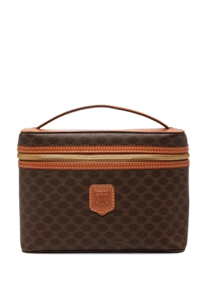 Celine Pre-Owned 1995 Macadam Coated Canvas vanity bag - Brown