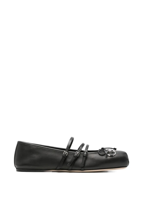 Gucci Pre-Owned Horsebit buckled ballet flats - Black