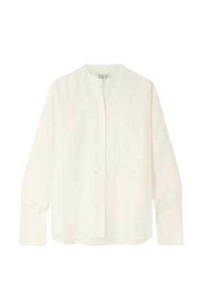 TWP The Night Before pleated shirt - Neutrals