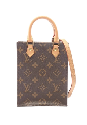 Louis Vuitton Pre-Owned 2020 Monogram Petit Sac Plat satchel - Brown