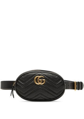 Gucci Pre-Owned 2016-2026 GG Marmont Matelasse Leather belt bag - Black