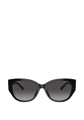Coach logo-plaque cat-eye sunglasses - Black