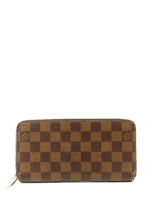 Louis Vuitton Pre-Owned Damier-pattern long wallet - Brown