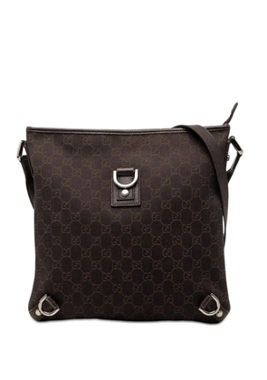 Gucci Pre-Owned 2000-2015 GG Denim Abbey D Ring crossbody bag - Brown