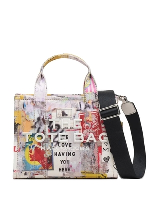 Marc Jacobs small The Pop Americana canvas tote bag - White
