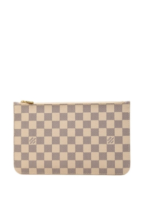 Louis Vuitton Pre-Owned 2014 Damier Azur Neverfull MM pouch - White