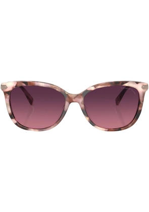 Coach tortoiseshell-effect sunglasses - Pink