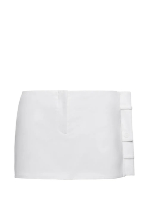 MEDEEA deconstructed waistband mini skirt - White