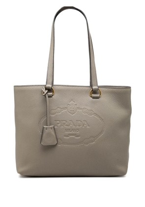 Prada Pre-Owned 2000-2013 Vitello Daino Canapa Logo tote bag - Brown