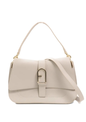 Furla logo-buckle shoulder bag - Neutrals