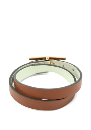 Hermès Pre-Owned Behapi Double Tour bracelet - Brown