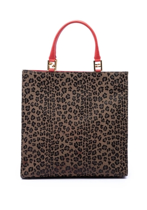 Fendi Pre-Owned 20th Century Leopard Print Canvas tote bag - Brown