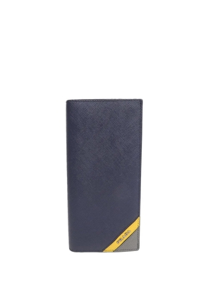 Prada Pre-Owned Saffiano leather long wallet - Blue