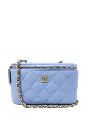 CHANEL Pre-Owned quilted CC vanity case shoulder bag - Blue