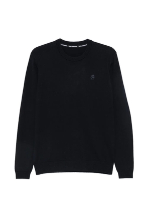 Karl Lagerfeld logo-patch crew-neck sweater - Blue