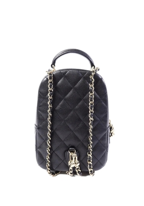 CHANEL Pre-Owned mini quilted CC backpack - Black