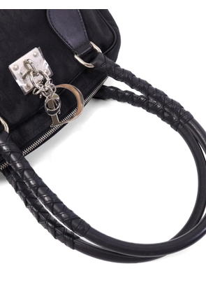 Christian Dior Pre-Owned Trotter logo-charm tote bag - Black
