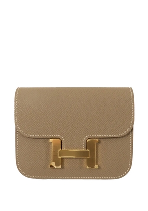 Hermès Pre-Owned 2022 Constance leather wallet - Neutrals
