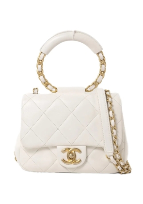 CHANEL Pre-Owned In The Loop two-way turn-lock lambskin tote bag - White
