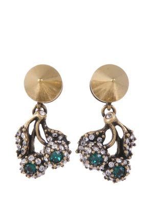 Gucci Pre-Owned crystal-embellished earrings - Gold