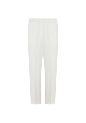 Peserico elasticated-waistband trousers - White