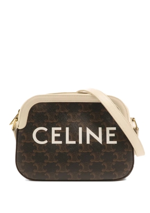 Celine Pre-Owned Triomphe logo-print camera bag - Brown
