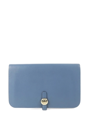 Hermès Pre-Owned 2018 GM Dogon long wallet - Blue