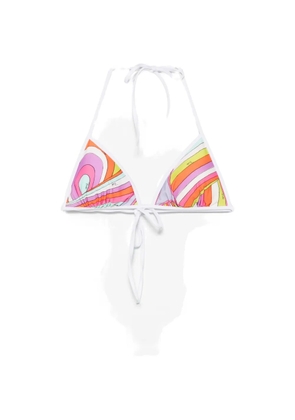 PUCCI graphic-print triangle bikini top - Pink