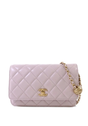 CHANEL Pre-Owned quilted-design turn-lock shoulder bag - Pink