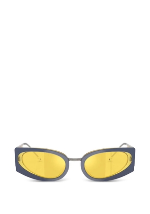 Diesel geometric-frame sunglasses - Blue