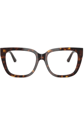 Jimmy Choo Eyewear tortoiseshell-effect glasses - Green
