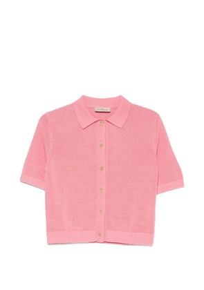 Bruno Manetti short-sleeve button-up cardigan - Pink