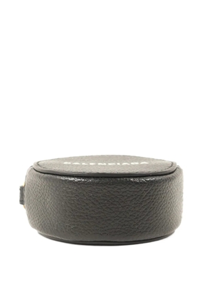 Balenciaga Pre-Owned logo-print circular coin case - Black