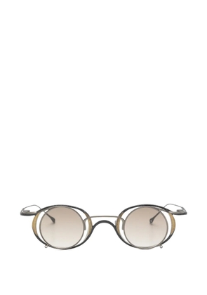Rigards x Ziggy Chen round-frame clip-on glasses - Black