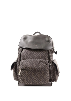 Fendi Pre-Owned FF logo canvas backpack - Grey