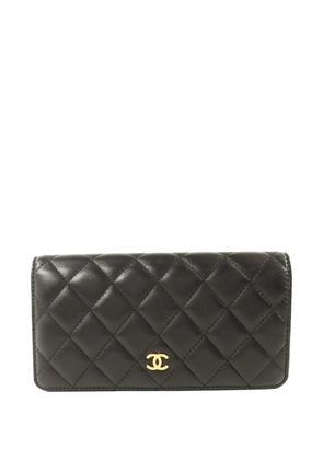 CHANEL Pre-Owned CC quilted bifold wallet - Black