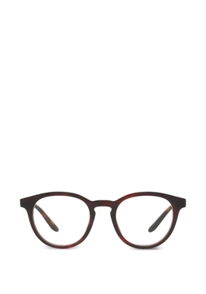 Giorgio Armani tortoiseshell-effect round-frame glasses - Brown