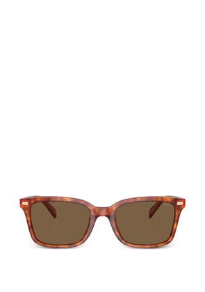 Coach tortoiseshell-effect rectangle-frame sunglasses - Brown