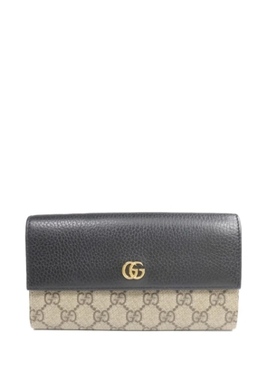 Gucci Pre-Owned GG Supreme Marmont wallet - Neutrals