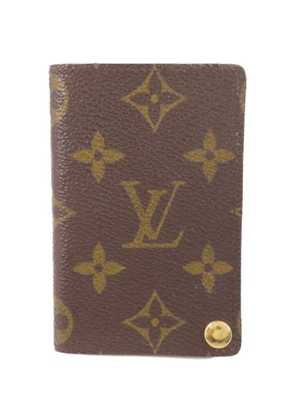 Louis Vuitton Pre-Owned Porte Cartes Credit Pression Monogram canvas card holder - Brown