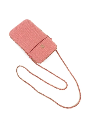 CHANEL Pre-Owned CC tweed phone bag - Pink