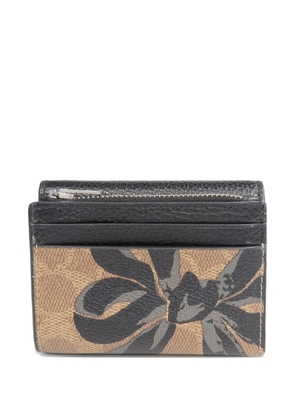 Coach Vintage floral-print leather wallet - Black