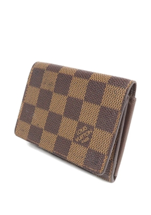 Louis Vuitton Pre-Owned Damier Ebène canvas wallet - Brown