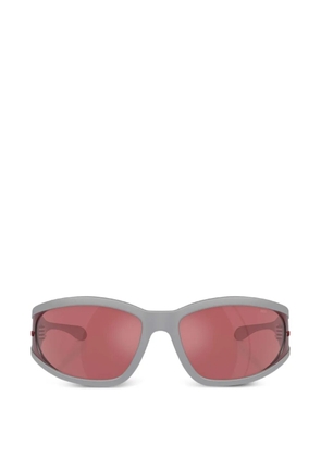 Diesel wrap-around geometric-frame sunglasses - Grey
